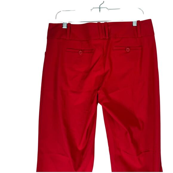 The Limited Exact Stretch Red Crepe Straight Leg Career Dress Pants Size 10R - Picture 3 of 8